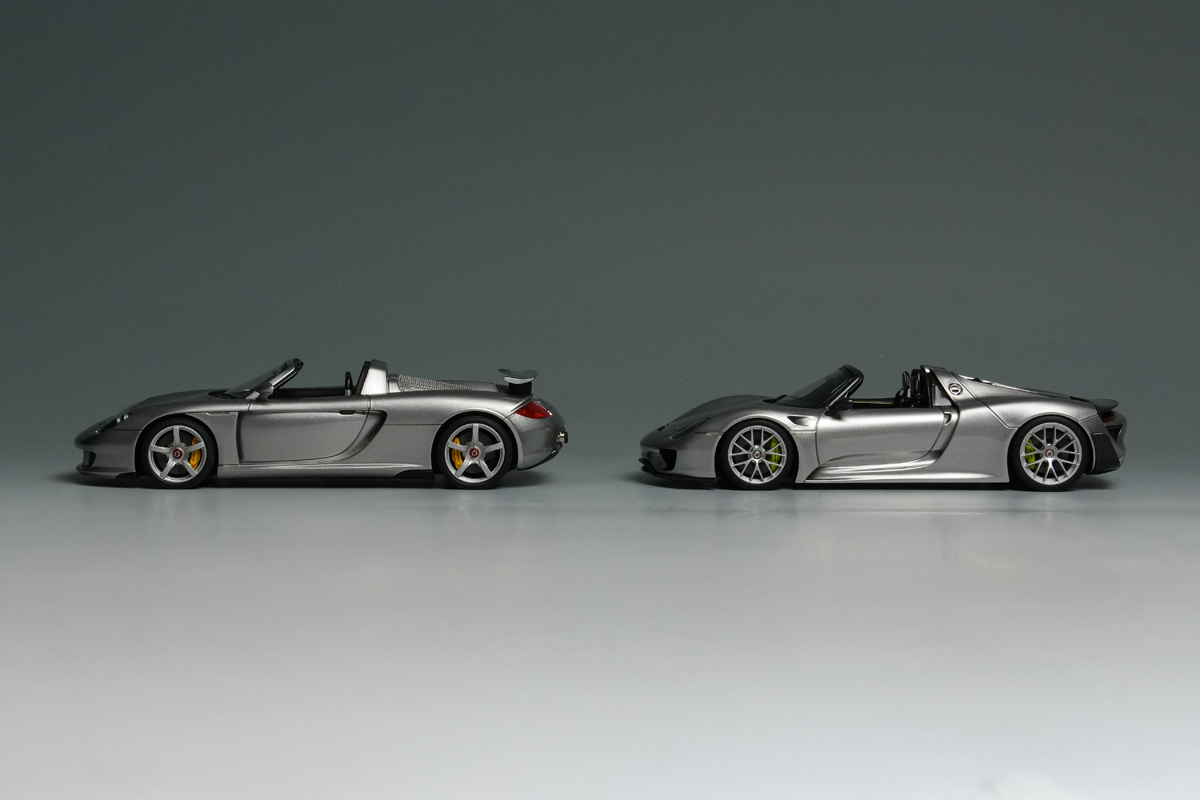 カレラGTと918スパイダー ヴァイザッハパッケージの比較